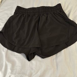 LULULEMON SIZE 10 HIGH RISE TRACK THAT 3 inch SHORTS